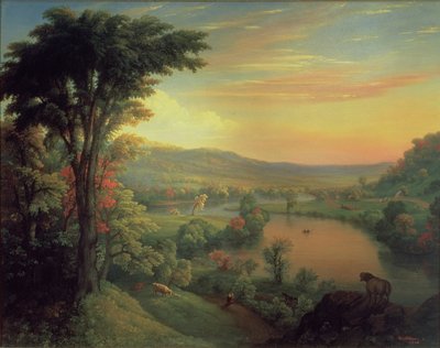 Vista del Mohawk cerca de Little Falls, 1854 de Mannevillette Elihu Dearing Brown